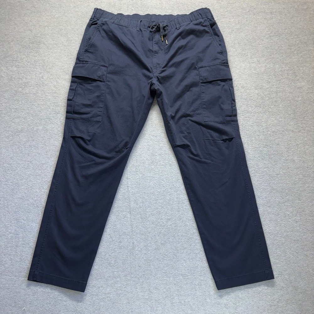 Polo Ralph Lauren Pants Mens 38X32 Blue Cargo Straight Slim Fit Twill Stretch